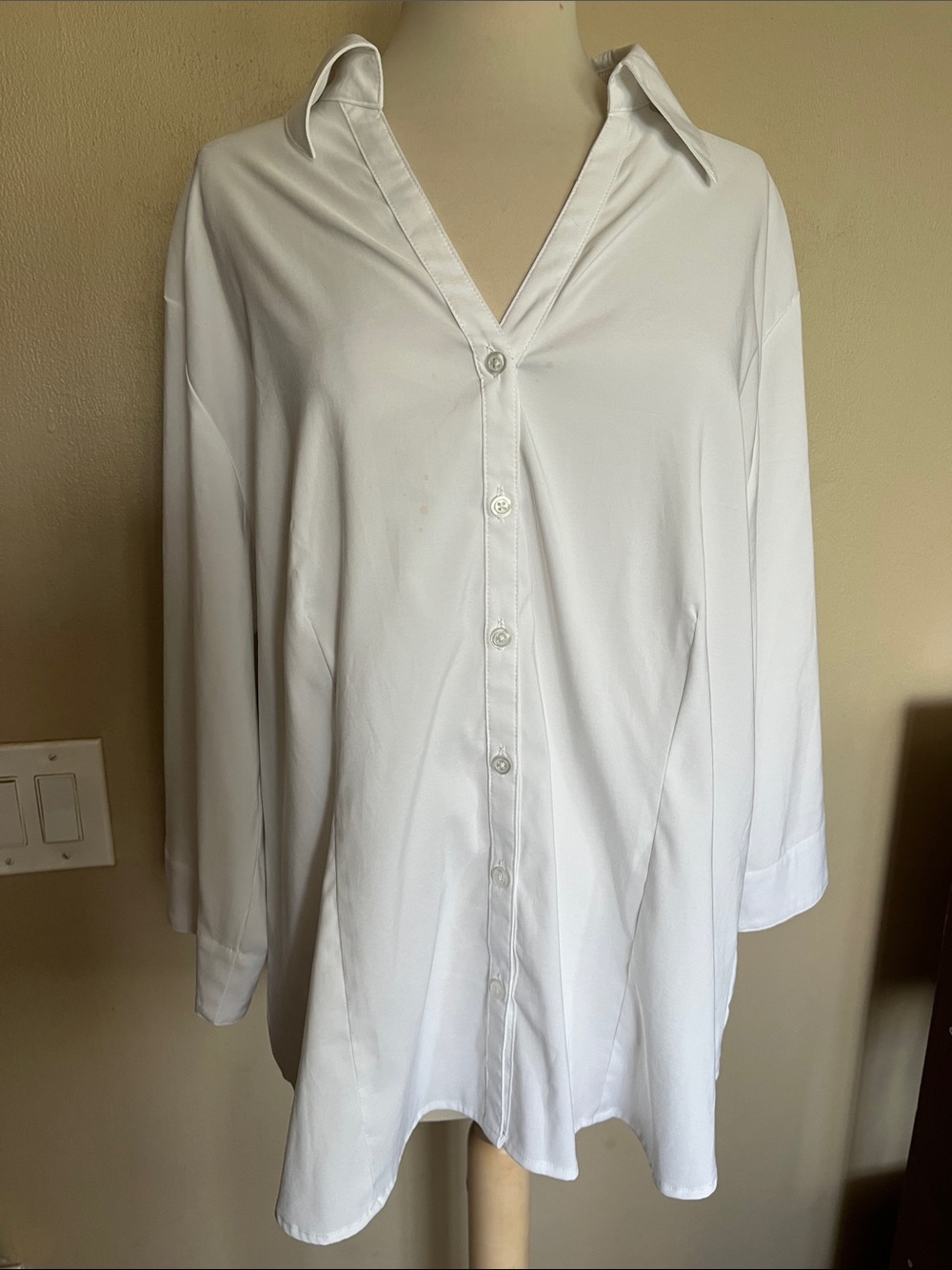 ICO White Button-Down Shirt